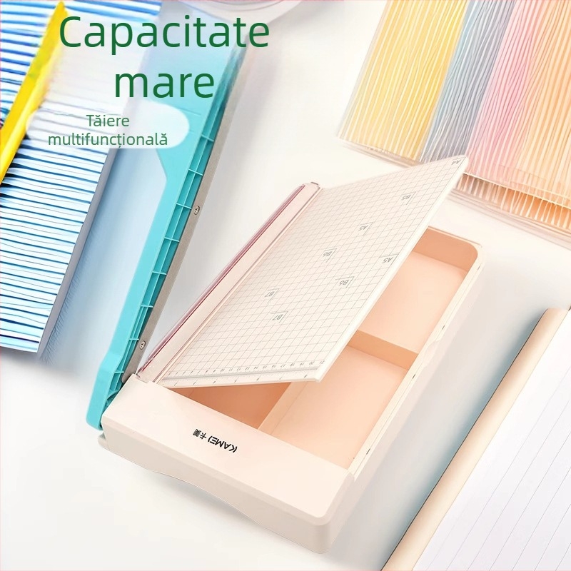 Kami KM-5620 Tăietor de hârtie manual portabil, multifuncțional, ABS, pentru birou și școală