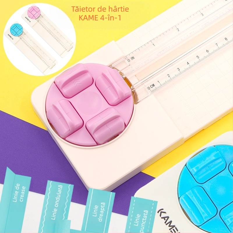 Kami KM-5620 Tăietor de hârtie manual portabil, multifuncțional, ABS, pentru birou și școală