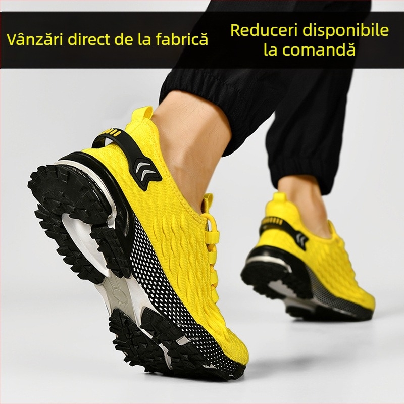 Pantofi de drumeție pentru râu – partea superioară din textil, căptușeală din plasă, șireturi, vârf ascuțit, talpă joasă (1–3 cm)