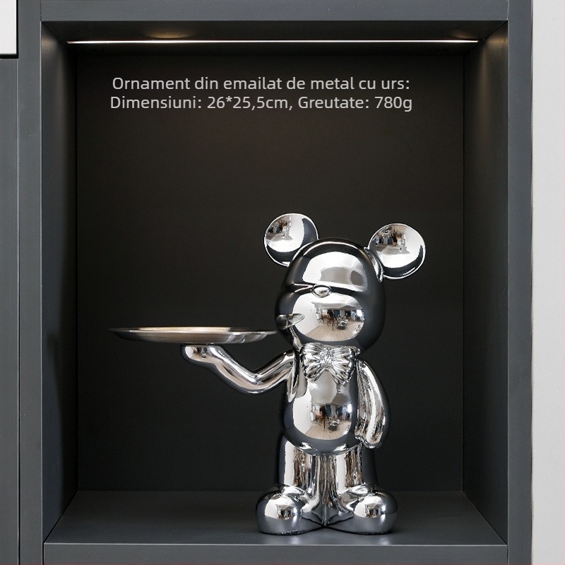 Figurină ceramică cu animal pentru decor de casă, stil lux ușor, sculptură de masă pentru TV și sufragerie