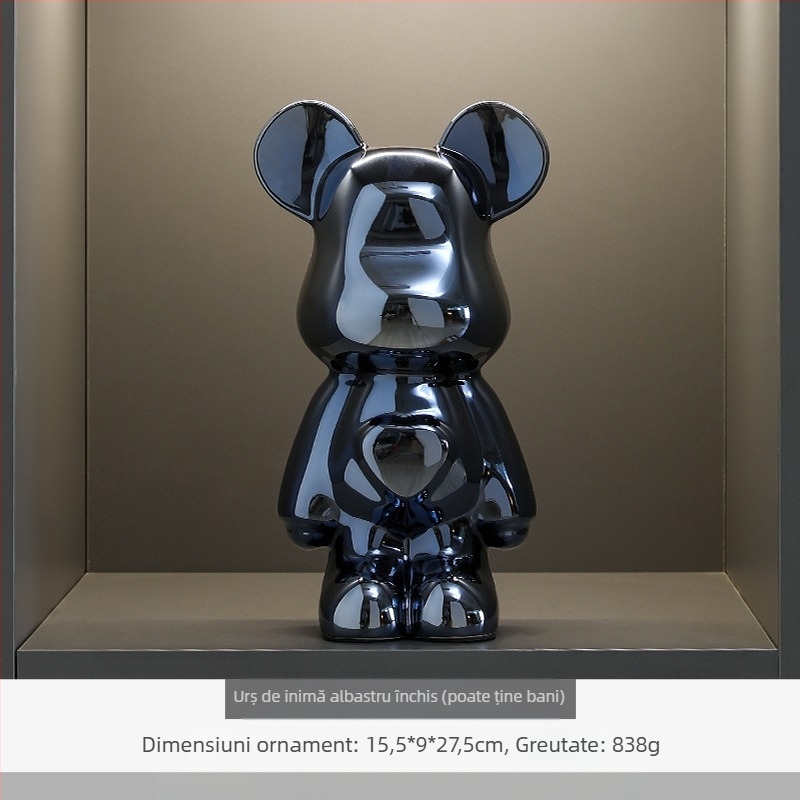 Figurină ceramică cu animal pentru decor de casă, stil lux ușor, sculptură de masă pentru TV și sufragerie