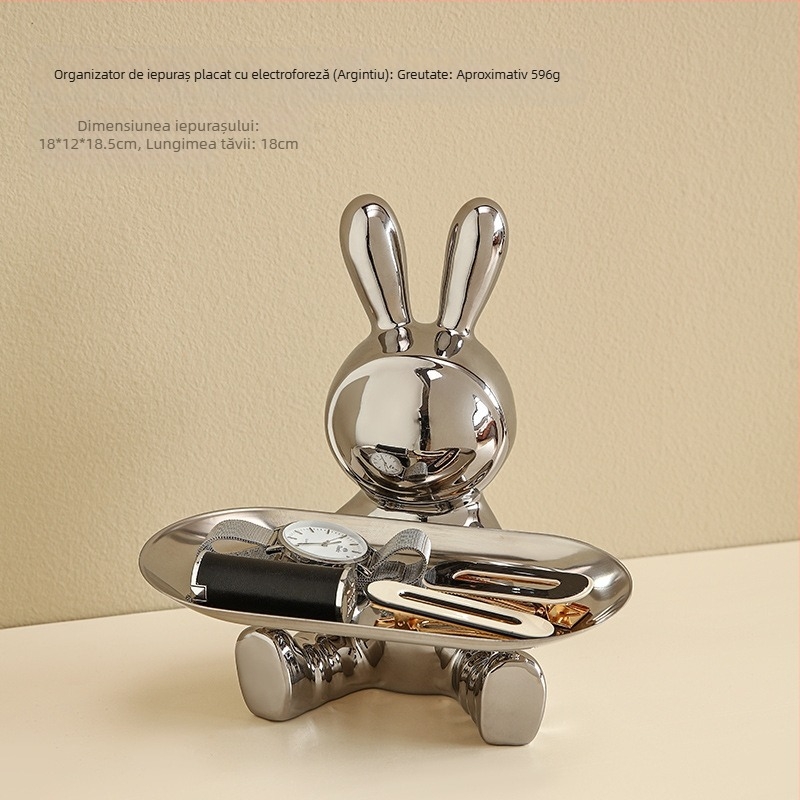 Figurină ceramică cu animal pentru decor de casă, stil lux ușor, sculptură de masă pentru TV și sufragerie