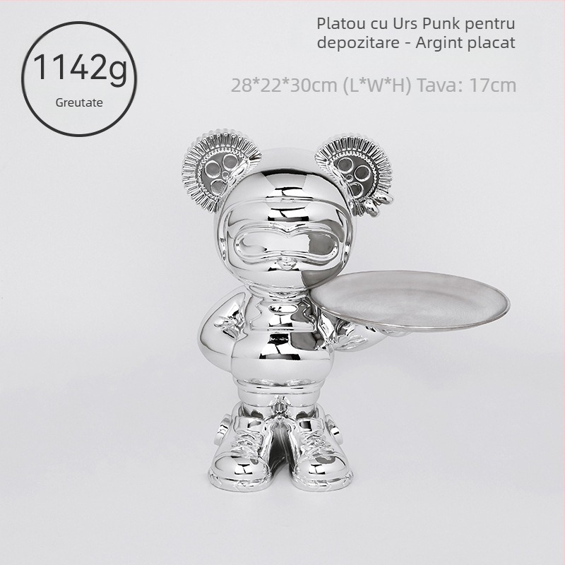 Figurină ceramică cu animal pentru decor de casă, stil lux ușor, sculptură de masă pentru TV și sufragerie