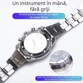 Set de instrumente pentru deschiderea capacului din spate al ceasului, pentru înlocuirea bateriei – unealtă de demontare, Syntek, kit 1/3