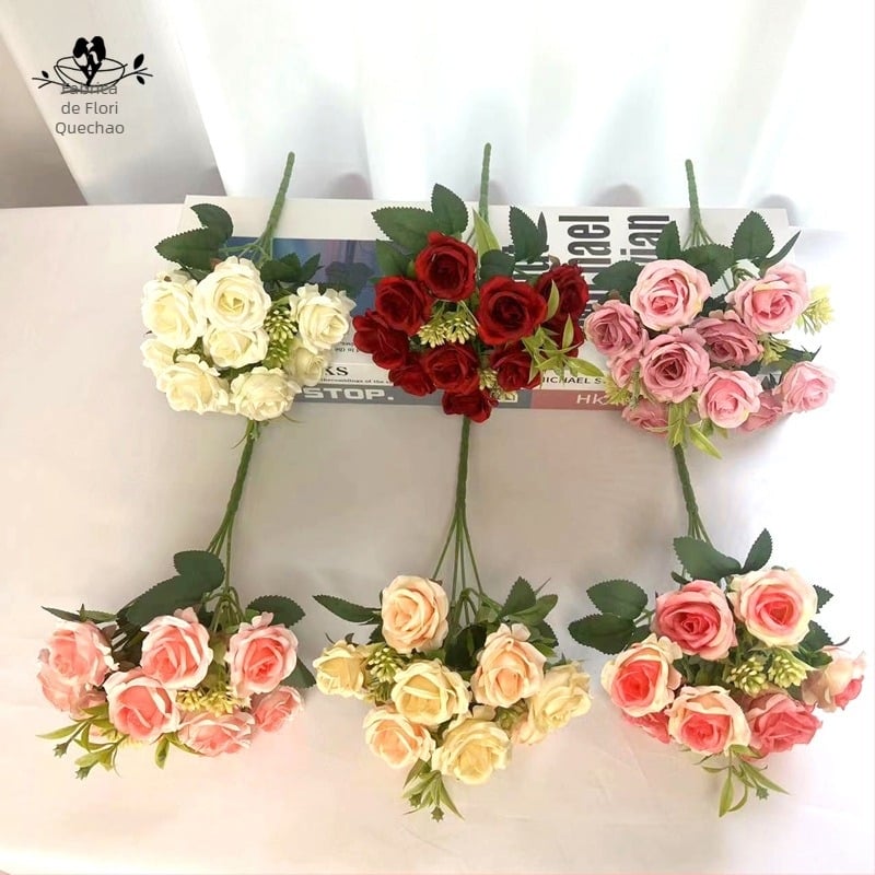 Trandafiri artificiali – Flori de mătase, lucrate manual, Nordic serie, Ambalaj 960 de bucăți