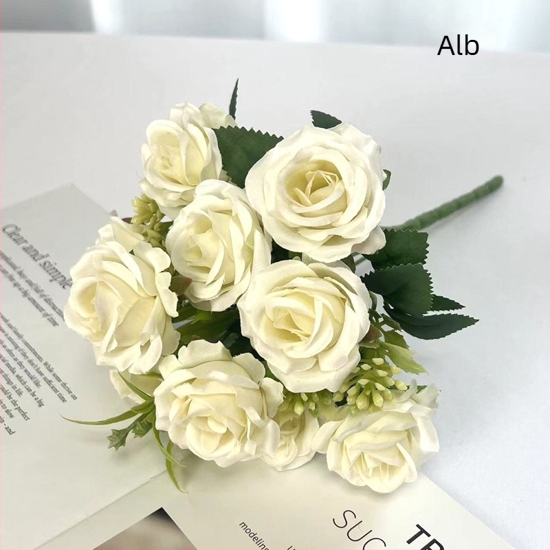 Trandafiri artificiali – Flori de mătase, lucrate manual, Nordic serie, Ambalaj 960 de bucăți