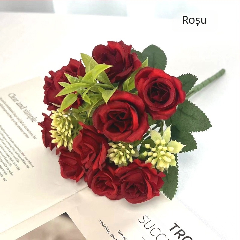 Trandafiri artificiali – Flori de mătase, lucrate manual, Nordic serie, Ambalaj 960 de bucăți