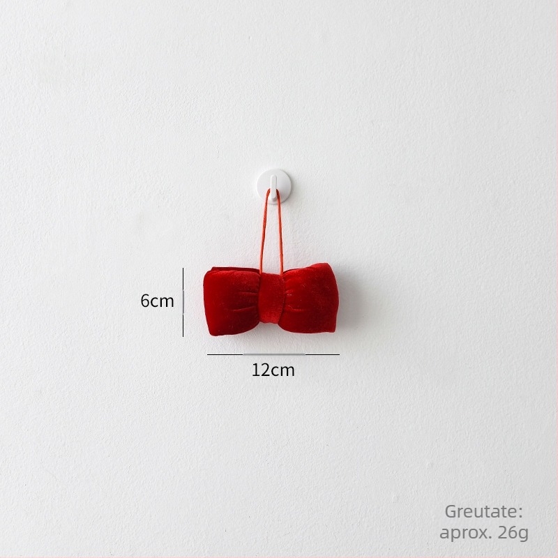 Ornament de brad 3D Bowknot - material flanel, brand Yifan, stil modern simplu, decor de Crăciun