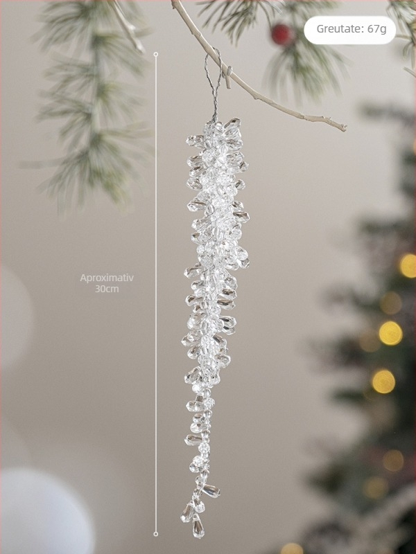 Pandantiv acrilic pentru brad de Crăciun — Material: Acrilic; Stiluri: coreean, clasic, modern minimalist, artă modernă, lux ușor; Potrivit pentru Crăciun; Fără licență IP