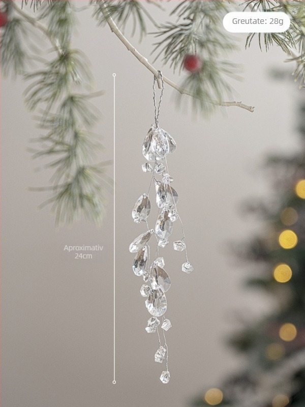 Pandantiv acrilic pentru brad de Crăciun — Material: Acrilic; Stiluri: coreean, clasic, modern minimalist, artă modernă, lux ușor; Potrivit pentru Crăciun; Fără licență IP