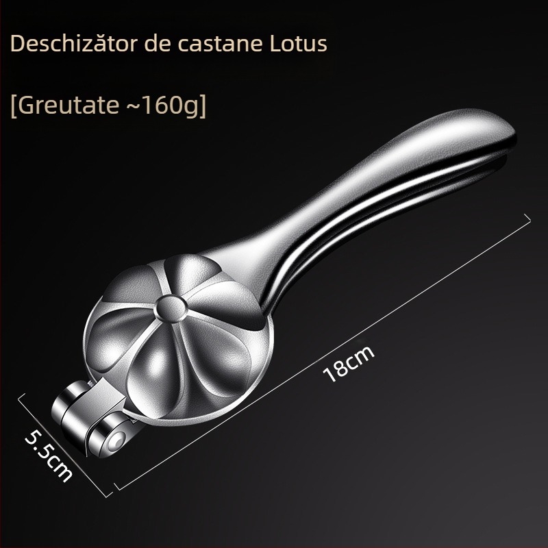 Deschizător de castane din aluminiu cu clemă încrucișată – unealtă multifuncțională pentru nuci, design modern minimalist, lansare vara 2021