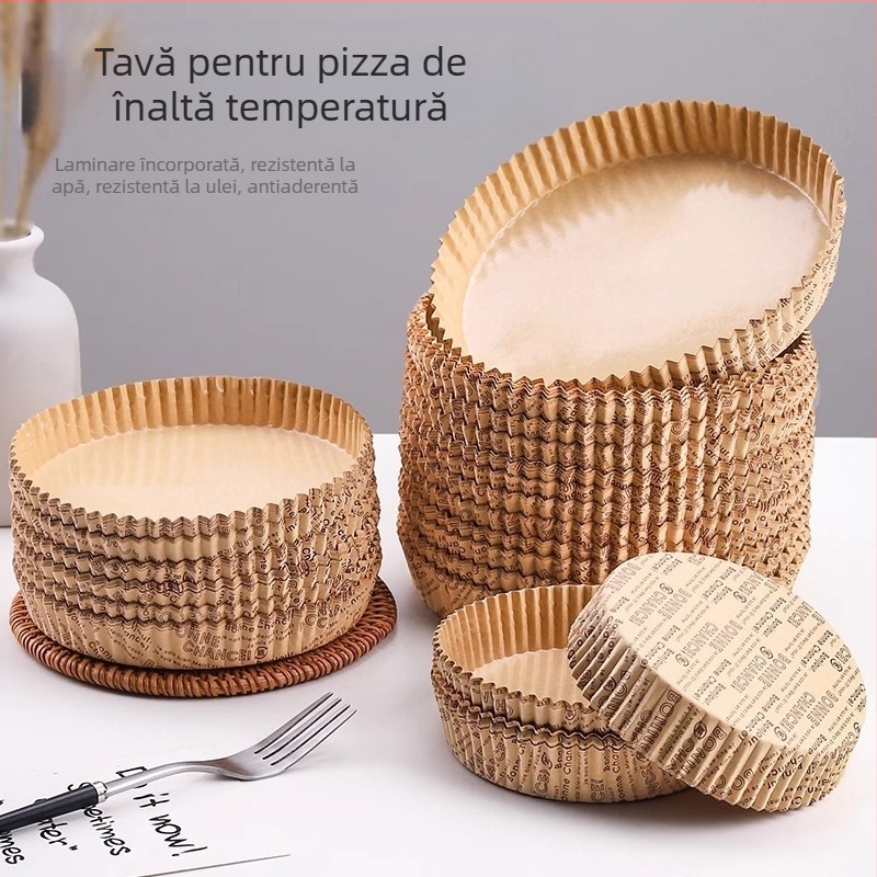 Hârtie de copt cu acoperire laminată și bază rezistentă la grăsimi – din pulpă brută de lemn, potrivită pentru pizza, prăjituri și pâine, marca Giant Cat