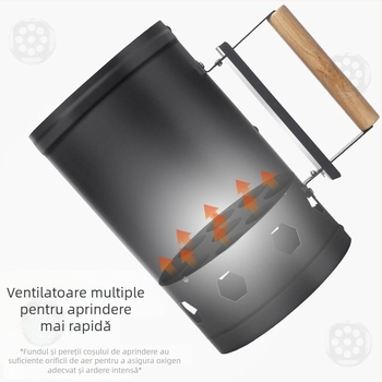 Biya butoi de aprindere a cărbunilor – stil modern minimalist; Brand: Biya; Categorie: butoi de aprindere