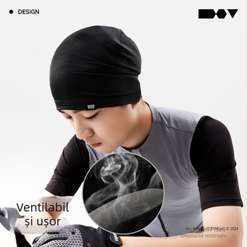 Șapcă sport și eșarfă pentru cap, poliester respirabil, protecție solară pentru exterior, imprimare logo, unisex pentru adulți