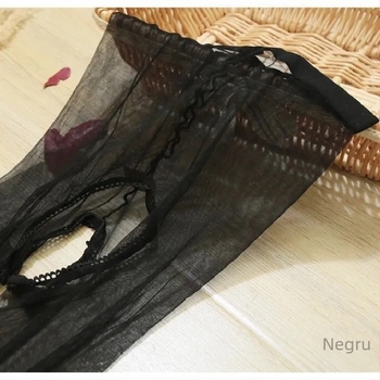 Dresuri cu chilot deschis, ultra-subțiri, transparente, 0D denier