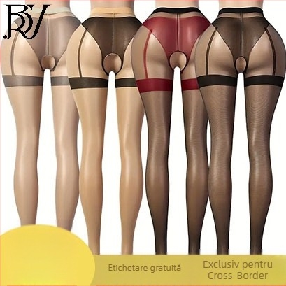 Dresuri cu chilot deschis, din nylon, subțiri, anti-zgârieturi