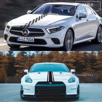 Decal capot PVC pentru mașină — bandă autoadezivă lungă pentru linia ușilor, lungime și lățime personalizabile