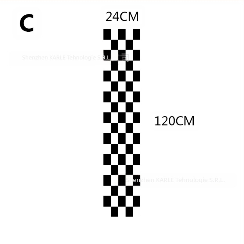 Decal capot PVC pentru mașină — bandă autoadezivă lungă pentru linia ușilor, lungime și lățime personalizabile