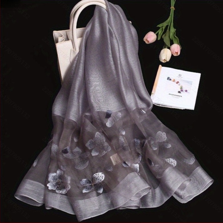 Xin ruishi șal de mătase cu broderie Su, Hangzhou mătase Mulberry, design original, iarnă 2023