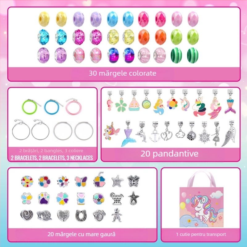 Set de brățări pentru copii – aliaj, electroplatare, HOMHUL/Heng Mei Huang TZ-04