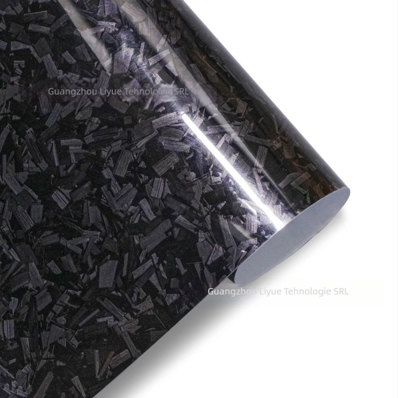 Decal de caroserie cu model Forged Flower Carbon, folie vinil adezivă pentru mașină și motocicletă