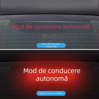 Sticker pentru lumină de mașină Tesla Model 3/Y, cu textură fibră de carbon, imitatie fibră de carbon, montaj cu ventuză, personalizabil