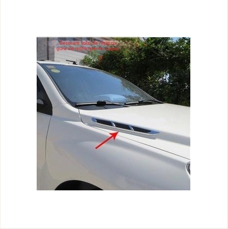 Autocolant decorativ pentru caroserie, inspirat de branhii de rechin, pentru prizele de aer ale mașinii – autoadeziv, procesare personalizabilă