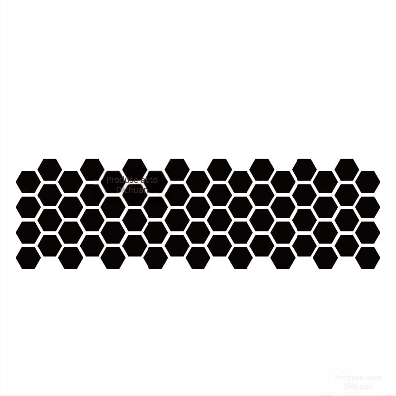 Kashes autocolant pentru caroserie auto cu model fagur de miere, montaj prin adeziv