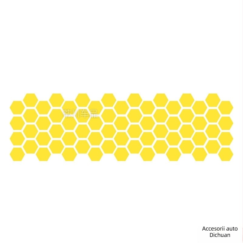 Kashes autocolant pentru caroserie auto cu model fagur de miere, montaj prin adeziv