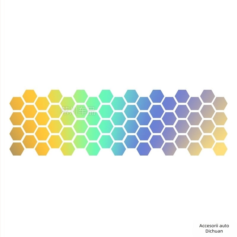 Kashes autocolant pentru caroserie auto cu model fagur de miere, montaj prin adeziv