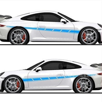 Stickere pentru caroserie Garland, materiale autocolant, adeziv puternic, montaj prin lipire