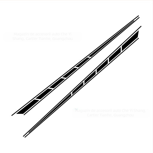 Stickere pentru caroserie Garland, materiale autocolant, adeziv puternic, montaj prin lipire