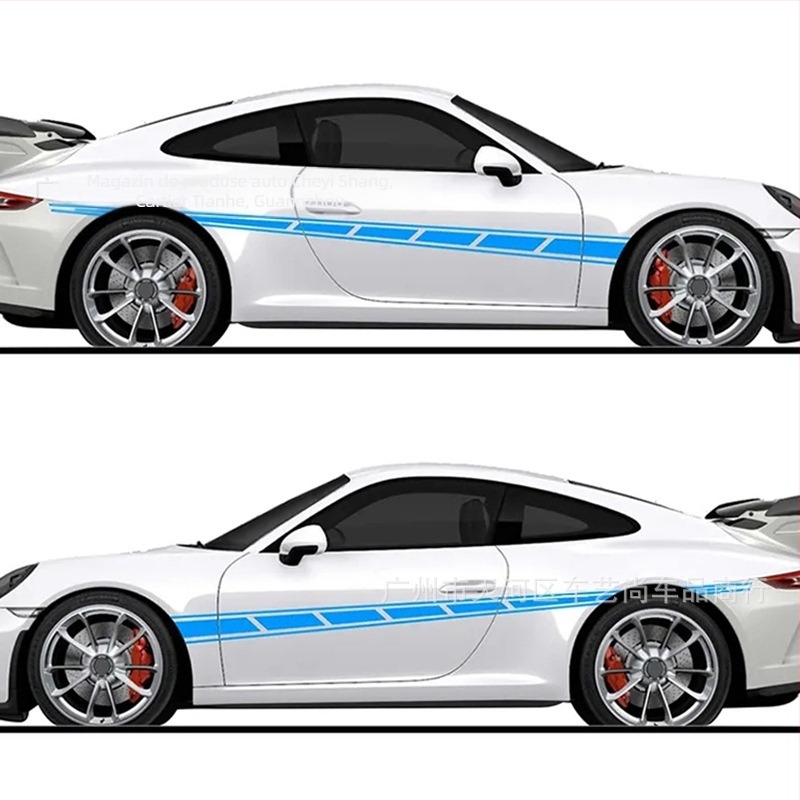 Stickere pentru caroserie Garland, materiale autocolant, adeziv puternic, montaj prin lipire