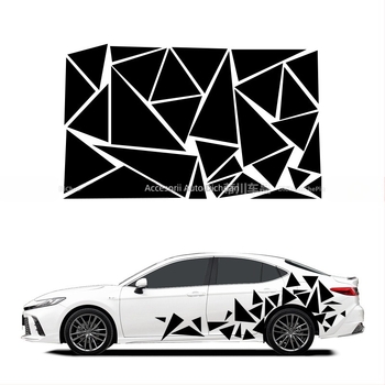 Kasusi autocolant pentru caroserie triunghiular geometric, cu adeziv – decal DIY