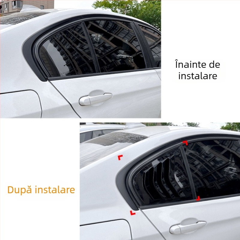 Sticker pentru caroserie BMW 3 Series E90/F30/G20, AMP-Z ABS, model fibră de carbon, instalare cu bandă adezivă