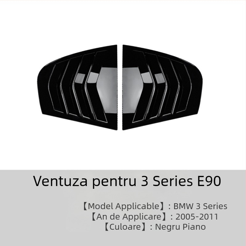 Sticker pentru caroserie BMW 3 Series E90/F30/G20, AMP-Z ABS, model fibră de carbon, instalare cu bandă adezivă