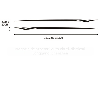 Autocolant auto pe caroserie din vinil cu model sport de curse; material: autocolant, tip: autocolant pentru caroserie, montaj: lipire