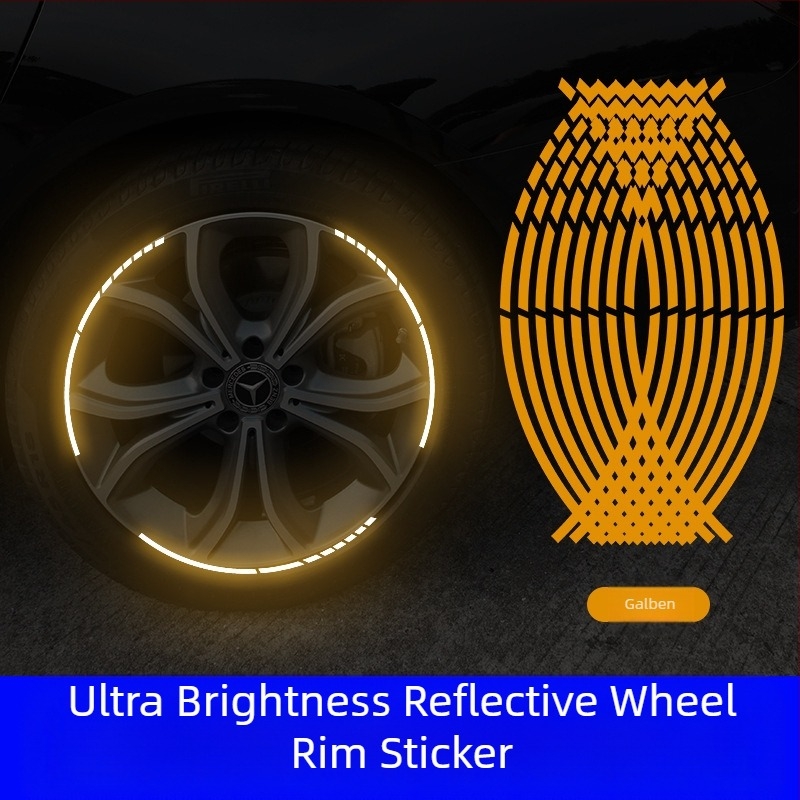 Autocolant pentru butucul roții – model de mașină, montaj cu adeziv, personalizabil