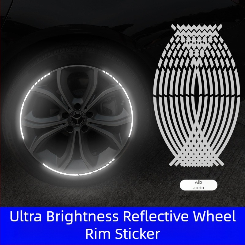 Autocolant pentru butucul roții – model de mașină, montaj cu adeziv, personalizabil