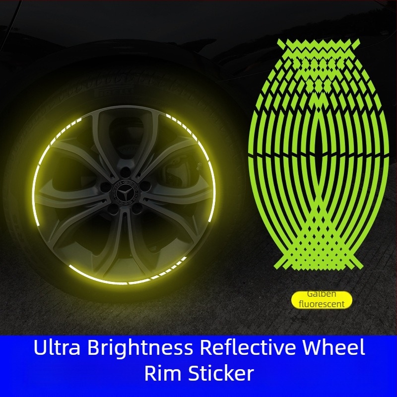 Autocolant pentru butucul roții – model de mașină, montaj cu adeziv, personalizabil