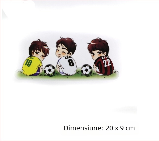 Autocolant pentru caroserie auto, material 3D, model desen animat, aderență puternică, pentru mașini