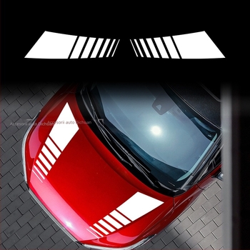 Kasusi Autocolant pentru capot Ford F-150 – Model geometric, Autocolant cu adeziv, Pentru caroserie