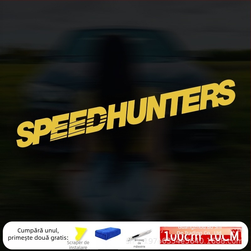 Autocolant pentru caroserie cu modificare personalizată, aspect modern sport, reflexiv și decorativ în engleză (Brand: Bosch; Material: Autocolant; Personalizare: Da; Montaj: Lipire; Tip: Autocolant pentru caroserie)