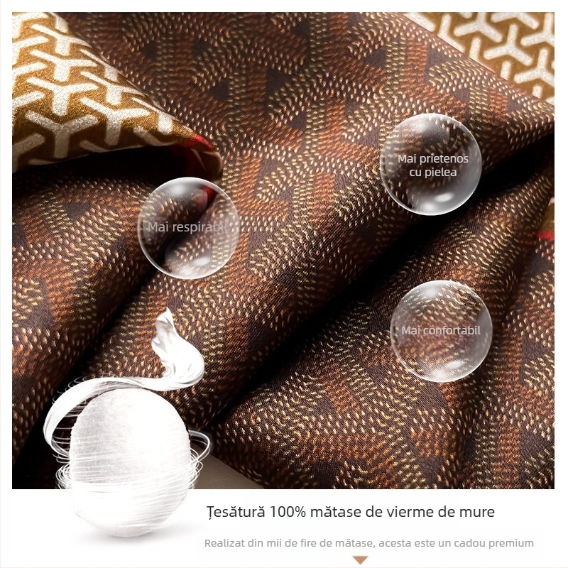 Chengpin Show șal masculin din mătase de mulberry, fular mic pătrat, țesătură simplă, colecție primăvară, stil personal modern