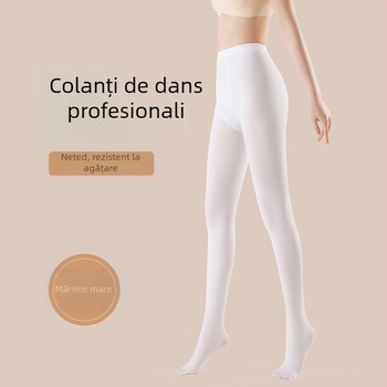 Colanți de dans pentru femei Velvet – anti-agățare, model monocrom, 50D, poliester 50–70%