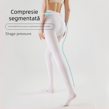 Colanți de dans pentru femei Velvet – anti-agățare, model monocrom, 50D, poliester 50–70%