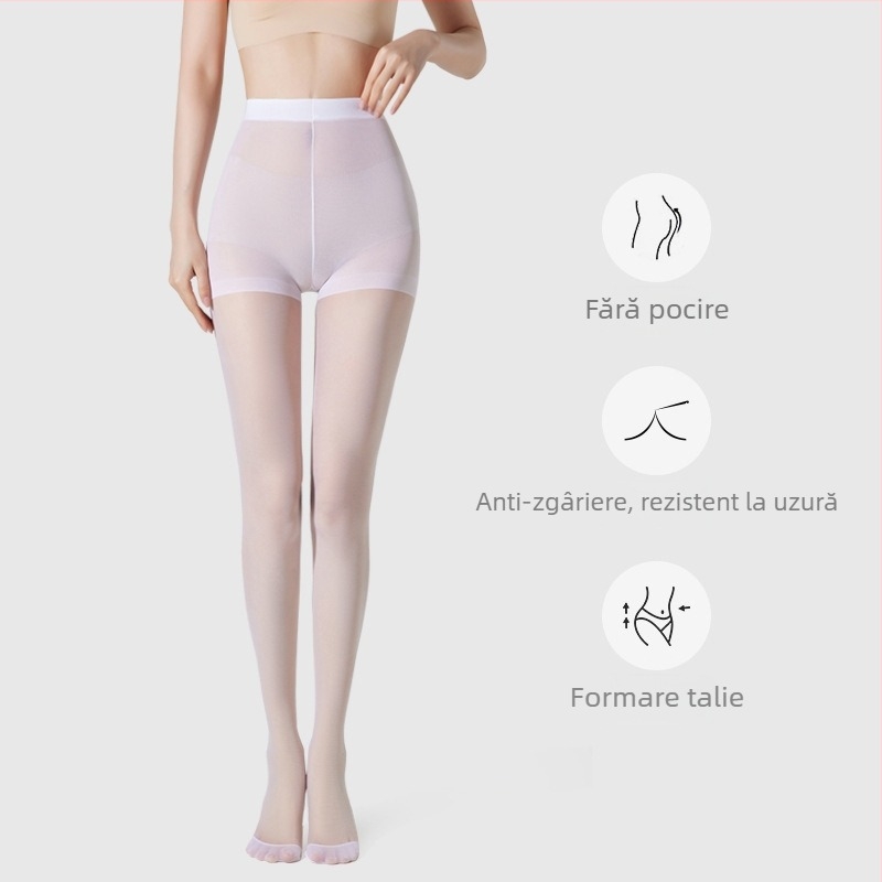 Colanți de dans pentru femei Velvet – anti-agățare, model monocrom, 50D, poliester 50–70%