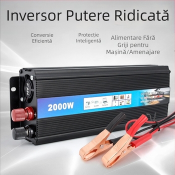 Keithia invertor auto 12V/24V/48V/60V către 220V, 500W/1000W/2000W