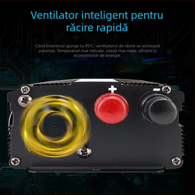 Keithia invertor auto 12V/24V/48V/60V către 220V, 500W/1000W/2000W