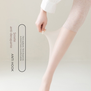 Șosete până la genunchi pentru femei, din nailon, subțiri, 15D, cu silicon antiderapant, anti-agățare